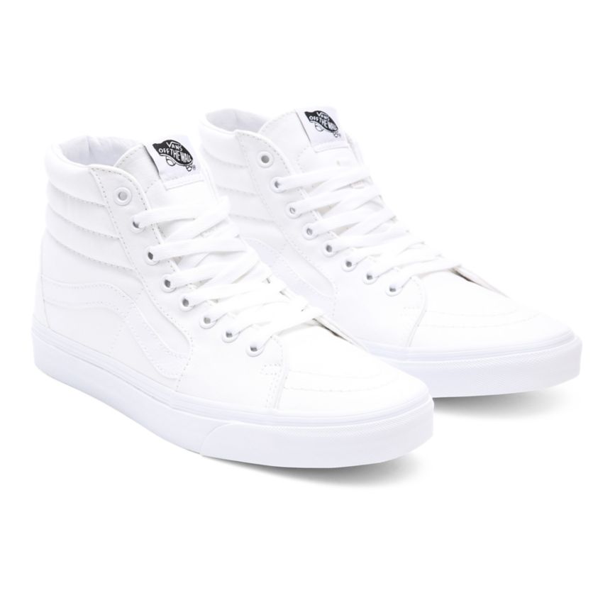 Men's Vans Sk8-Hi Shoes India Online - White [UZ9167280]